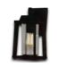 54152 Amsted 1-light Wall Lantern Matte Black Finish And Clear Glass