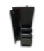 54156 Black Freestanding Office Cabinet