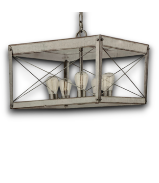 54160 Bradberry Collection Pendant With Galvanized Accents