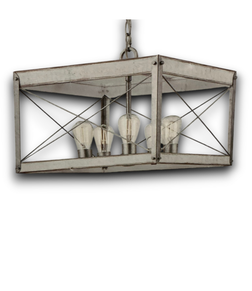 54160 Bradberry Collection Pendant With Galvanized Accents