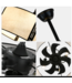 54169 Black Fandelier With Light 20"