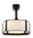 54169 Black Fandelier With Light 20"