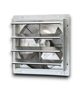 54175 16" Automatic Shutter Exhaust Fan Wall Mount