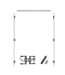 54154 Knock Down Door Frame With Black Hardware 72 X 80