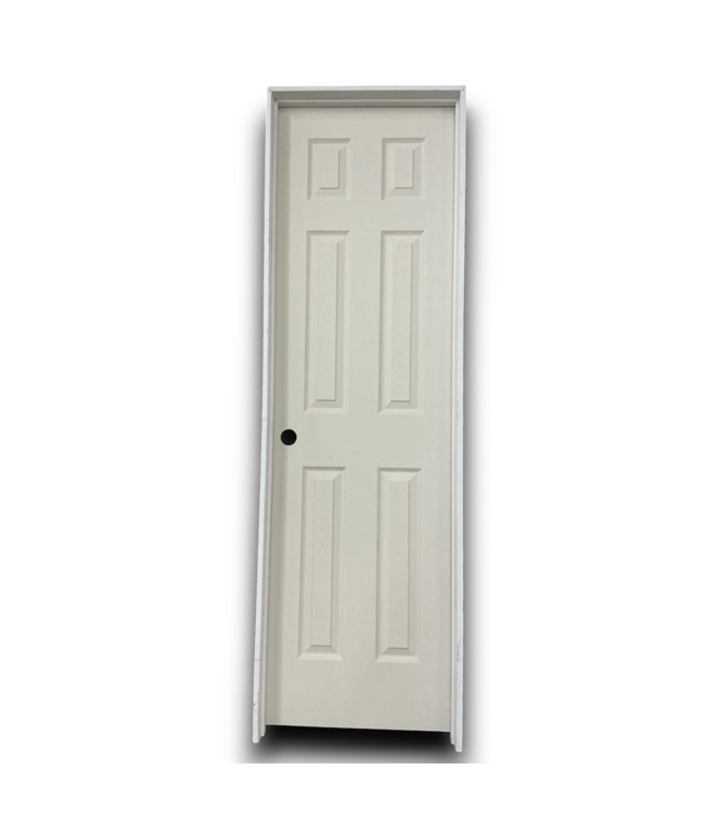 54184 6 Panel Hollow Core Prehung Interior Door 24 X 80