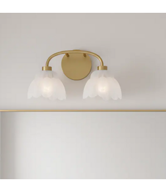 54201 Brushed Gold Traditional Vanity Light