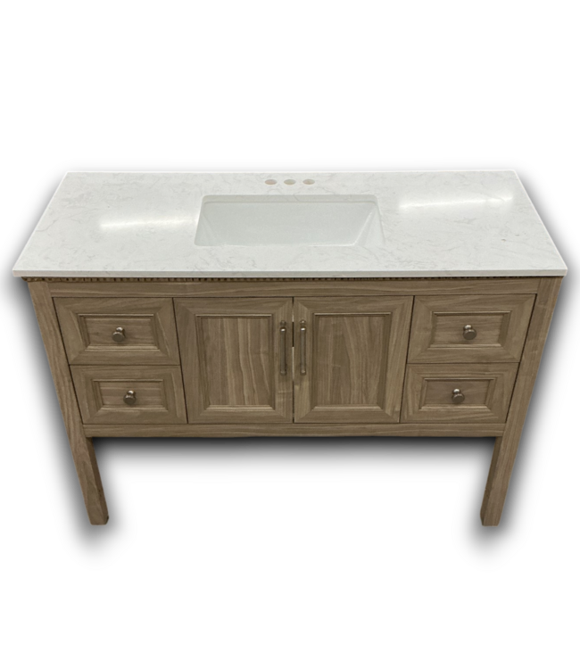 54203 Latte Brown Vanity With Stone Top 48"