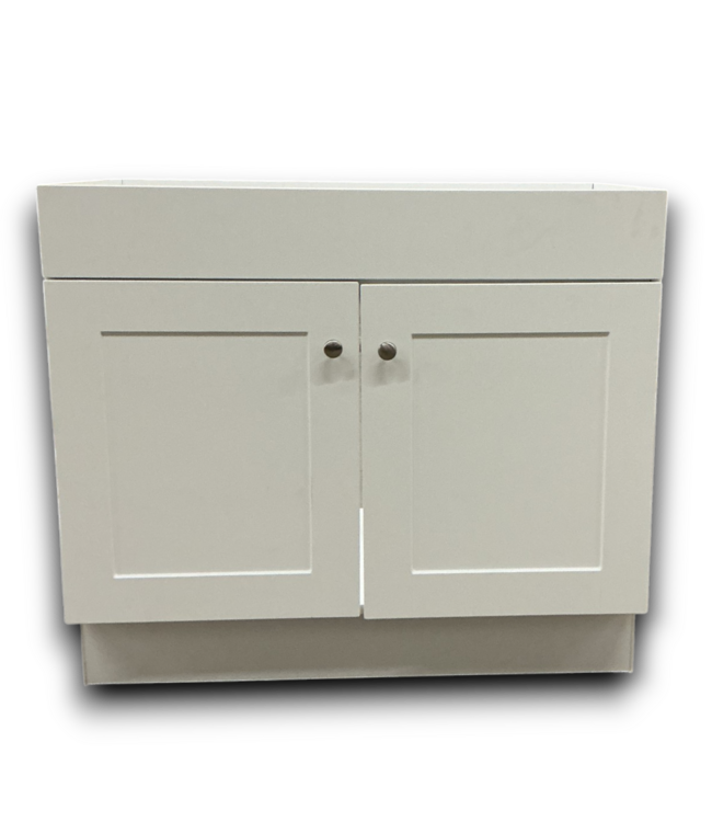 54205 White Bathroom Sink Base 36"