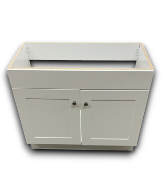 54205 White Bathroom Sink Base 36"