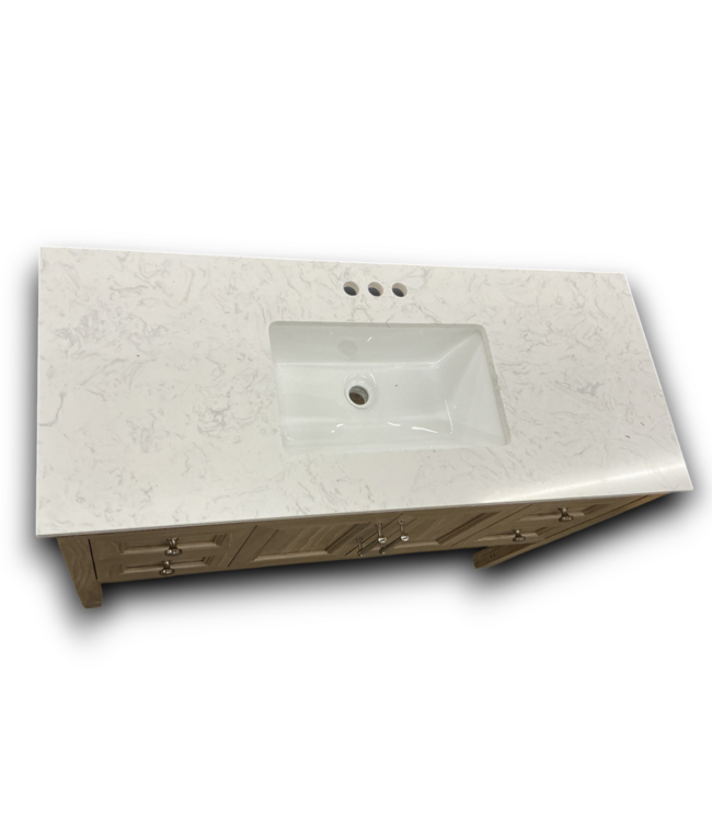 54203 Latte Brown Vanity With Stone Top 48"