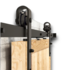 54215 Matte Black Bard Door Hardware Kit 48" X 80"