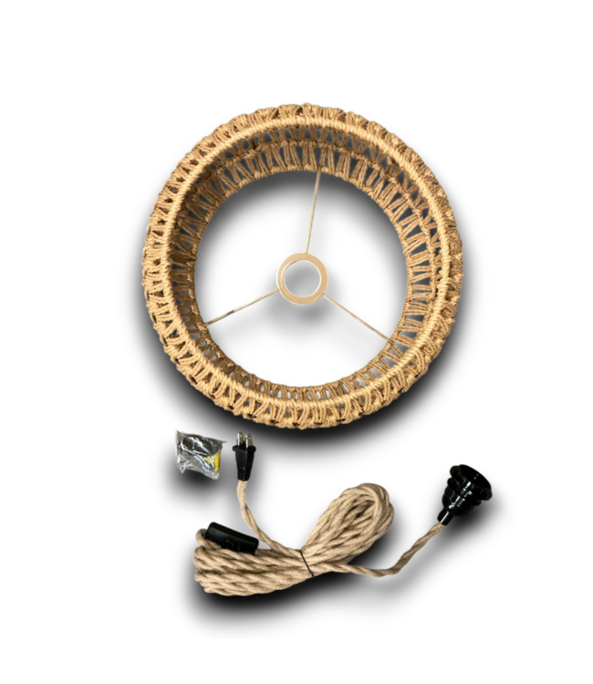 54217 Rattan Hanging Pendant Light