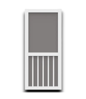 54220 Universal White Vinyl Screen Door 32" X 80"