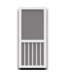 54220 Universal White Vinyl Screen Door 32" X 80"