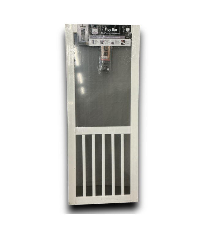 54220 Universal White Vinyl Screen Door 32" X 80"