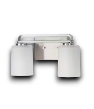 54222 Brushed Nickel 2-light Vanity Light