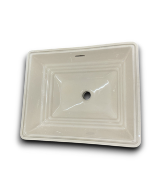 54225 21 X 17 Cream Sink Square Stepped Bowl Design