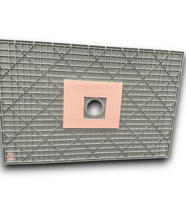 54234 48"w X 72"l Classic Base Curb Less Shower Foundation Constructed With Glass-fiber Reinforced Plastic