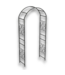 54248 90" Tall Steel Scroll Arbor