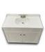 54250 White Vanity With Sink Top & Faucet 36"