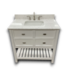 54254 Canterbury 36" White Bathroom Vanity With Top And Faucet
