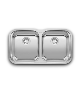 54246 Double Stainless Steel Kitchen Sink 33.37"