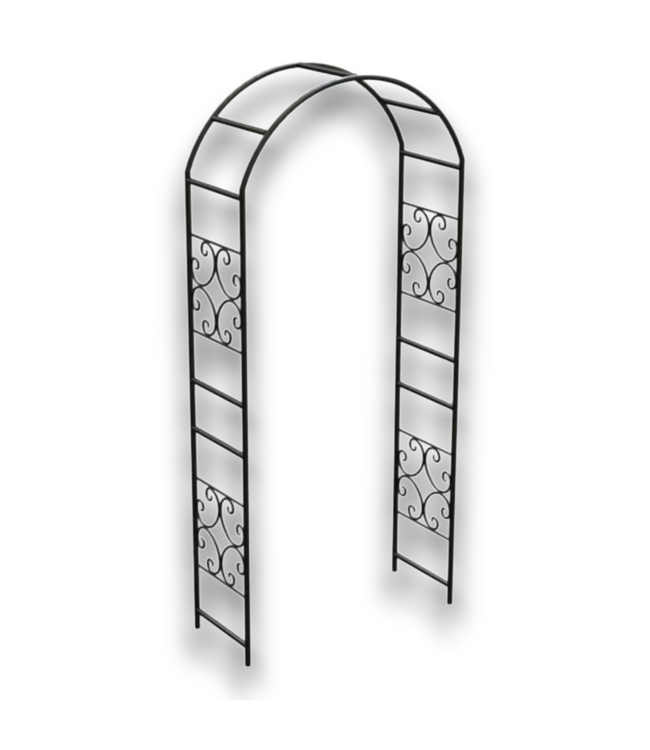 54248 90" Tall Steel Scroll Arbor