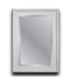 54253 Rectangle White Beveled Wall Mirror