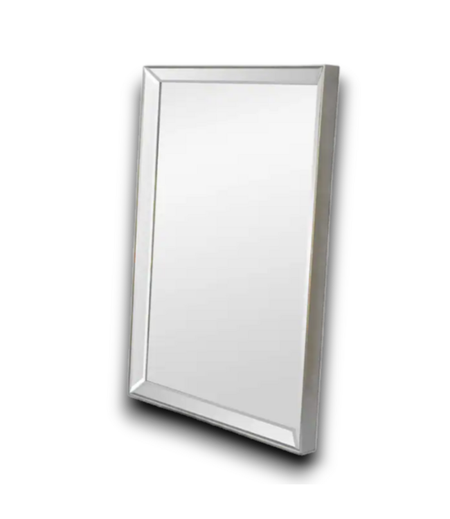 54260 22 X 30 Rectangular Silver Framed Wall Mirror