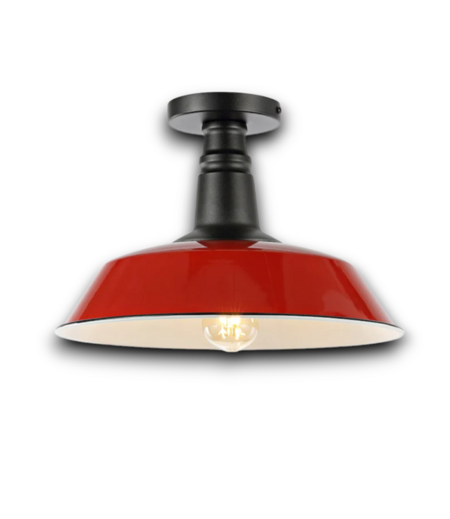 54262 Camilla Classic Industrial Red/black Outdoor Light