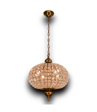 54268 Medium Crystal Globe Hanging Pendant Light