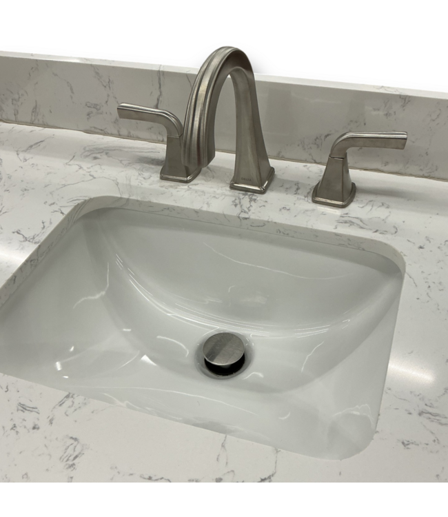 54254 Canterbury 36" White Bathroom Vanity With Top And Faucet