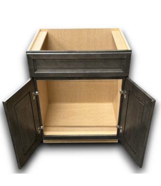 54273 Driftwood Brown Bathroom Vanity Base 27"w