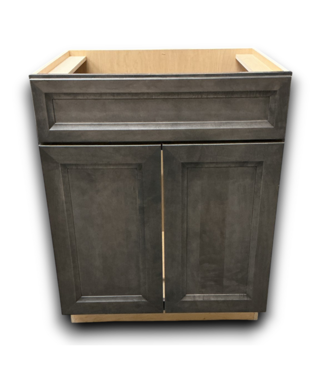 54273 Driftwood Brown Bathroom Vanity Base 27"w