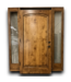 54276 Pecan Exterior Door With Sidelights 74.75" X 86.5"