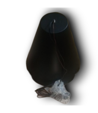 54281 Black Cone 1-light Pendant Light