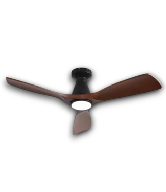 54285 Brown Walnut 3 Blade Ceiling Fan With Light And Remote 42"