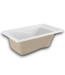 54282 Evolution White Acrylic Drop-in Soaking Bathtub 36 X 60