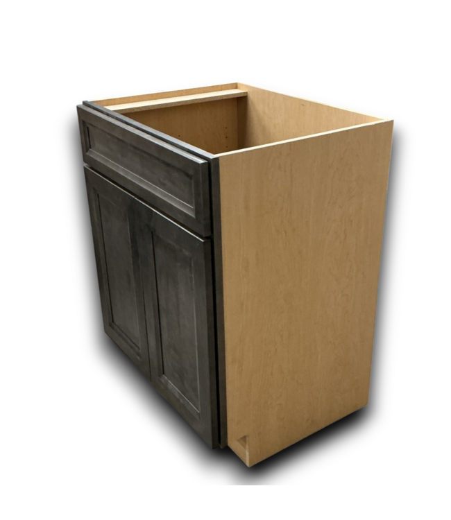 54273 Driftwood Brown Bathroom Vanity Base 27"w