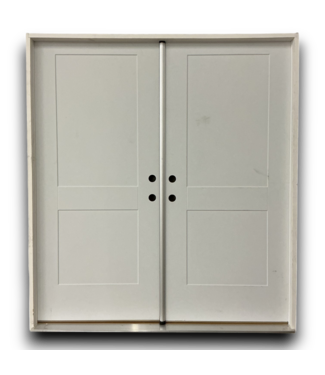 54288 Steel French Prehung Exterior Door 74"w X 81.5"h