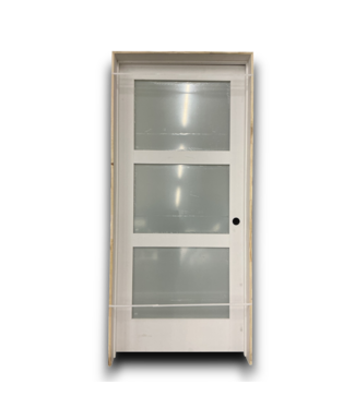 54291 3-lite Prehung Interior Left Hand Door 36 X 80