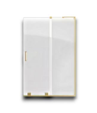 54295 Mirage-x Frameless Sliding Shower Door Brushed Gold 54 X 71