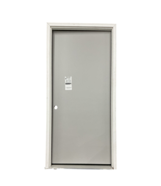 54333 36" X 80" Pre Hung Grey Steele Exterior Door