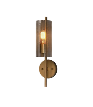 54343 Modern Cylinder Gold Wall Scone