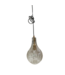 54345 1-light Copper Wavy Glass Teardrop Mini Pendant Light