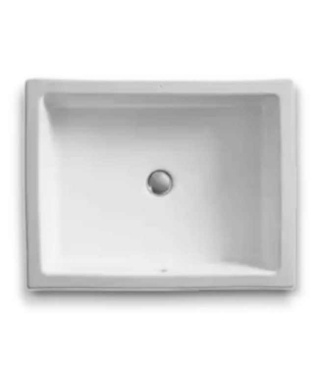 54352 White Undermount Bathroom Sink
