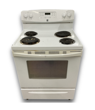 54355 White Electric Range 30"