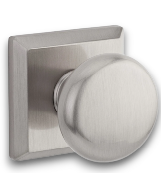 54357 Round Knob & Traditional Square Rose- Privacy