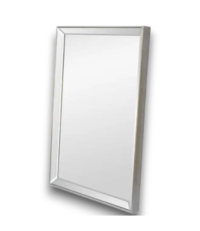 54362 Rectangle Silver Framed Wall Mirror