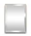 54362 Rectangle Silver Framed Wall Mirror